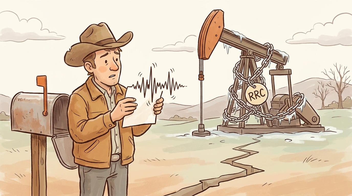 The Seismicity Squeeze: When RRC Saltwater Disposal Shut-Ins Freeze Your Royalties